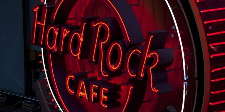 Hard Rock Cafe sign